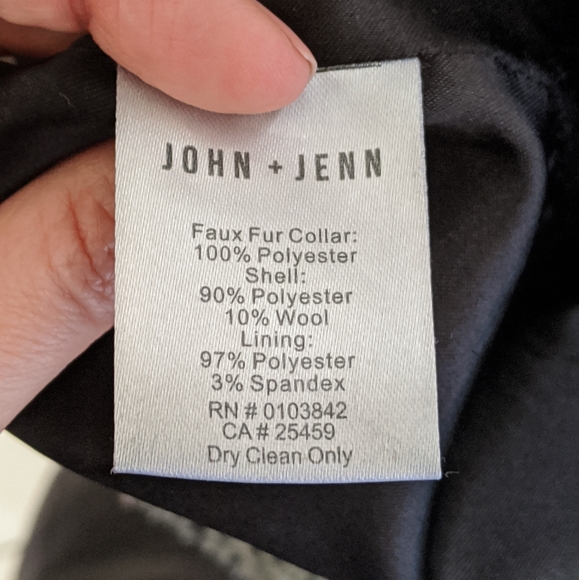 Plaid Wool Blend Coat w/ Removable Faux Fur Collar - Picture 6 of 9